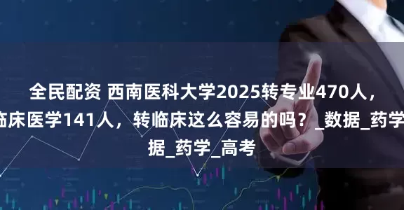 全民配资 西南医科大学2025转专业470人，转入临床医学141人，转临床这么容易的吗？_数据_药学_高考